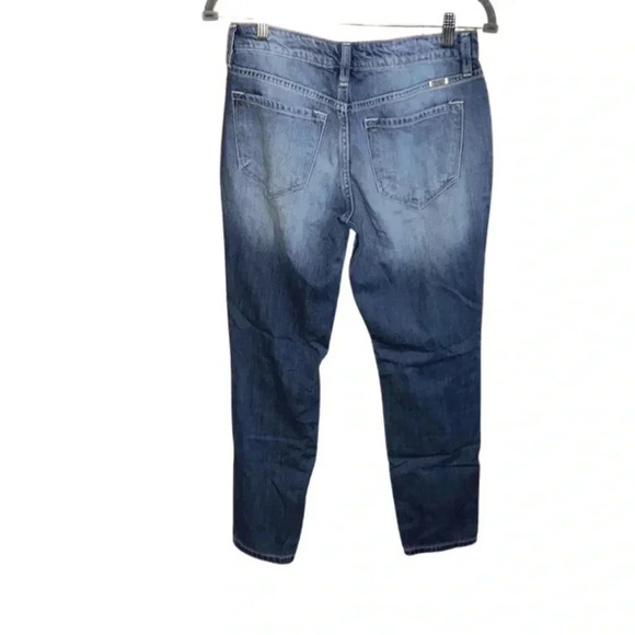 Kancan Medium Wash Cropped Distressed Jeans Size 5/26 - Picture 4 of 5